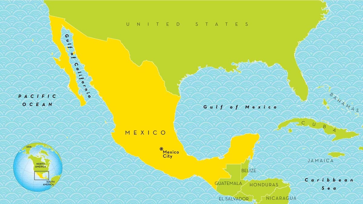 um mapa de Cidade do México