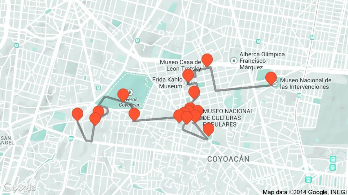 mapa de Cidade do México a uma curta turnê