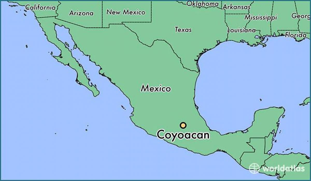 coyoacán mapa de Cidade do México