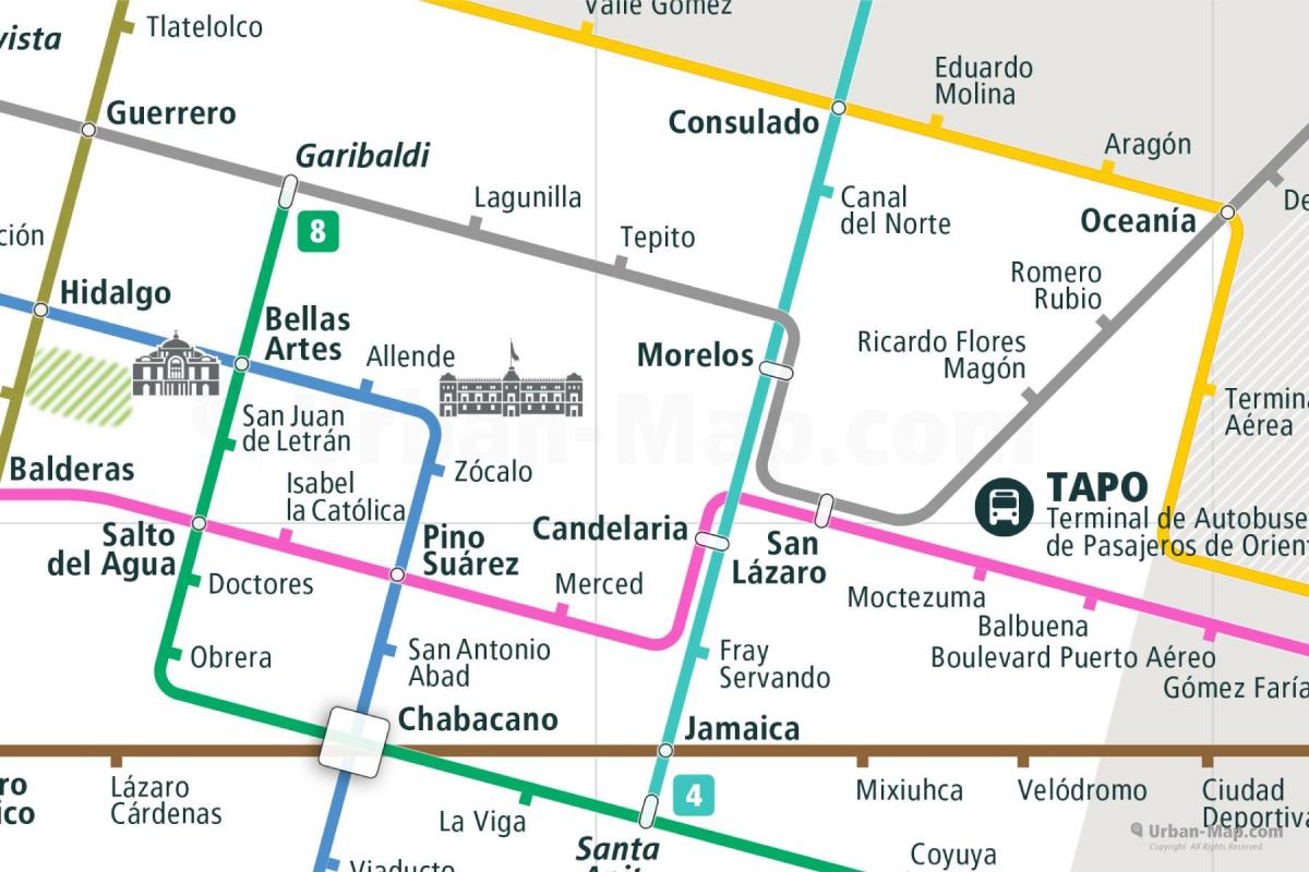 mapa de tepito Cidade do México 