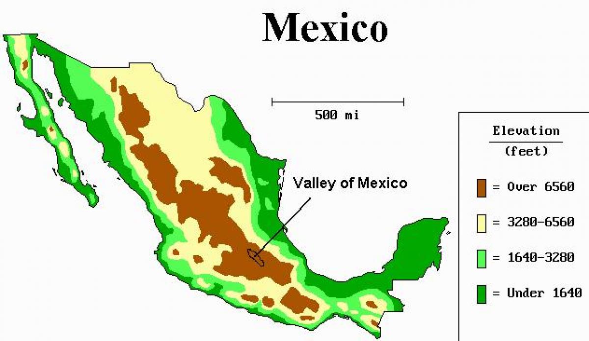 mapa do vale do México