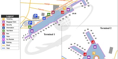 Cidade do méxico terminal 1 mapa