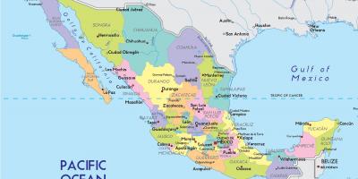 Mapa de Cidade do México estado