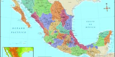 Mapa de Cidade do México código postal