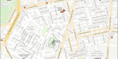 Mapa da condesa Cidade do México