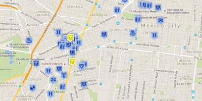 Gay mapa de Cidade do México