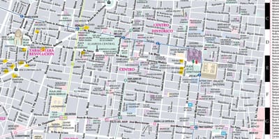 Mapa de streetwise Cidade do México