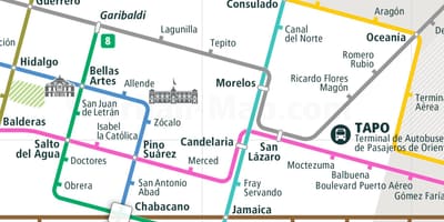 Mapa de tepito Cidade do México 