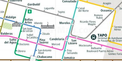 Mapa de tepito Cidade do México 