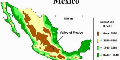 Mapa do vale do México